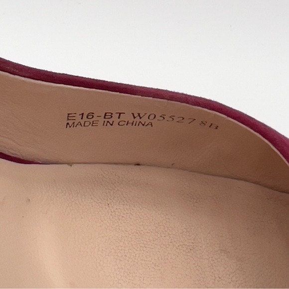 Cole Haan Grand OS Eliza Magenta/Berry Suede Pointed‑Toe Pumps Women’s Size 8 - Picture 5 of 14